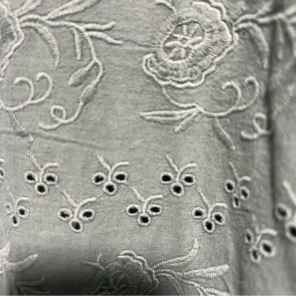 Sundance Moonlight Eyelet Jacket in Sage Green, New with Tags - Picture 9 of 9